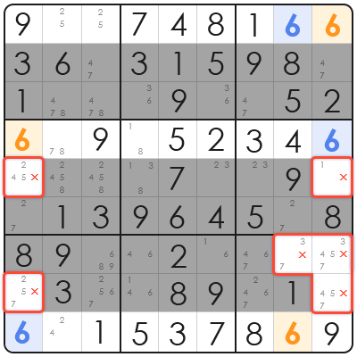 sudoku swordfish pattern